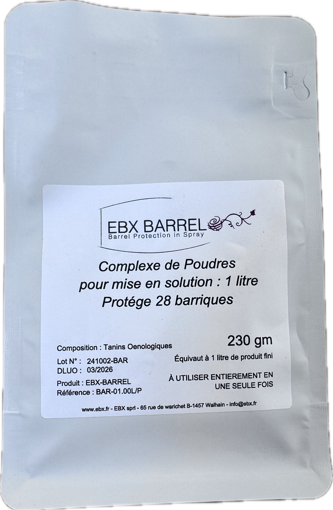 EBX-BARREL (forma en polvo; equiv. a 28 barriles / para usar en una sola vez - 1 Batch)